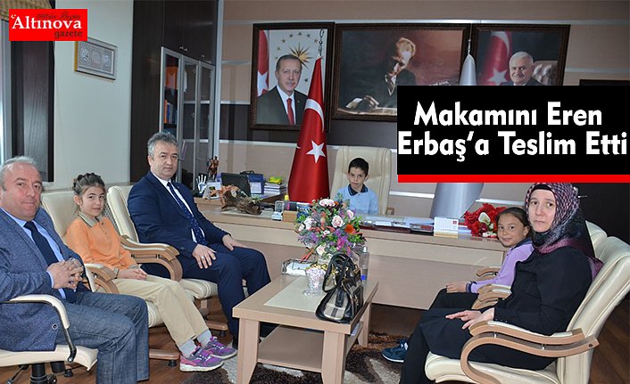 Başkan Topaloğlu Makamını Eren Erbaş’a Teslim Etti