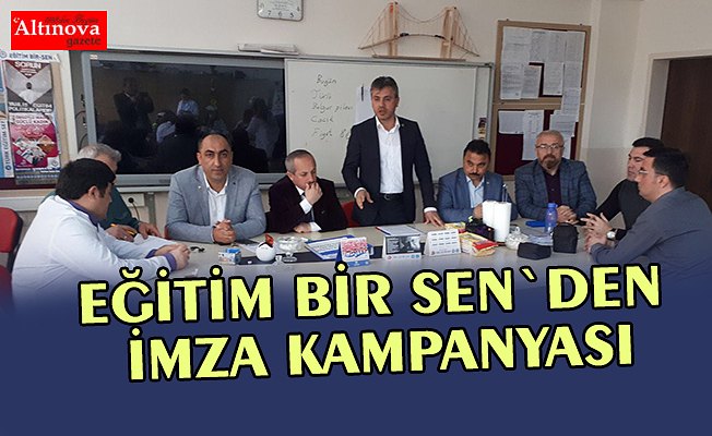 EĞİTİM BİR SEN`DEN İMZA KAMPANYASI