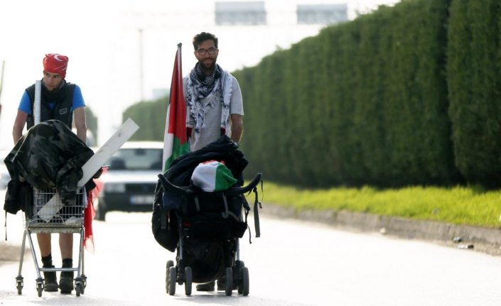 Filistin için İsveç'ten yola çıkan Ladraa, Düzce'de