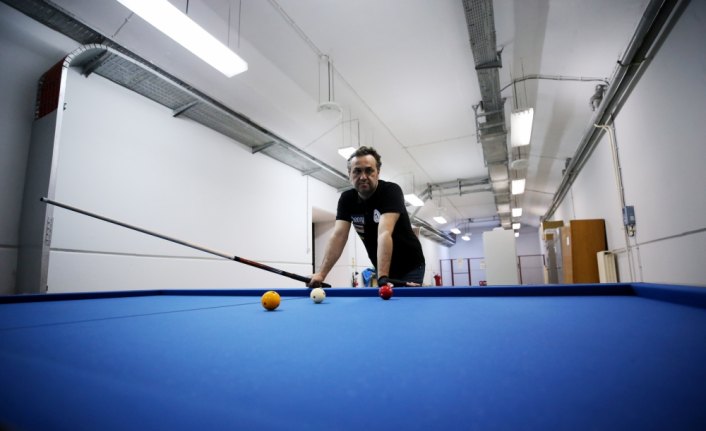 Hidroelektrik santralinde Dünya Bilardo Şampiyonası'na hazırlanıyor