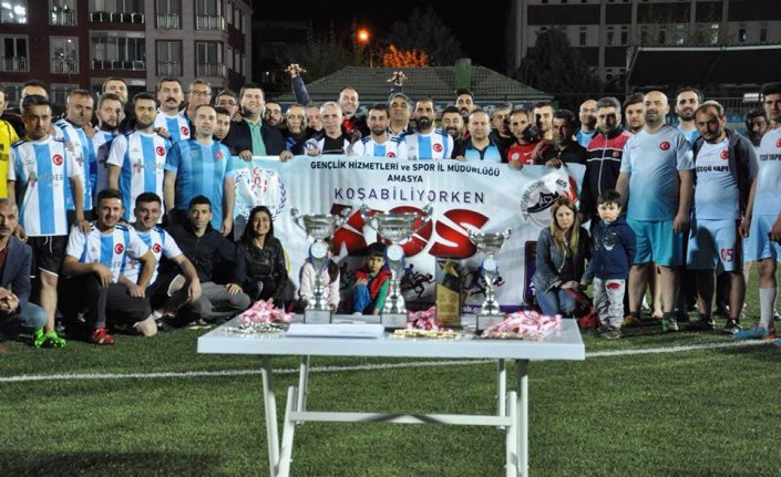 Merzifon’da hastane çalışanları arasında futbol turnuvası