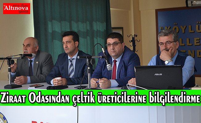 Ziraat Odasından çeltik üreticilerine bilgilendirme