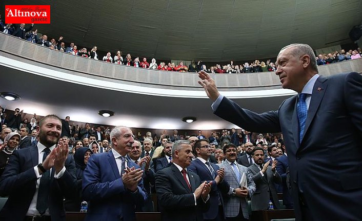 AK Parti Grubu'nun Cumhurbaşkanı adayı Erdoğan