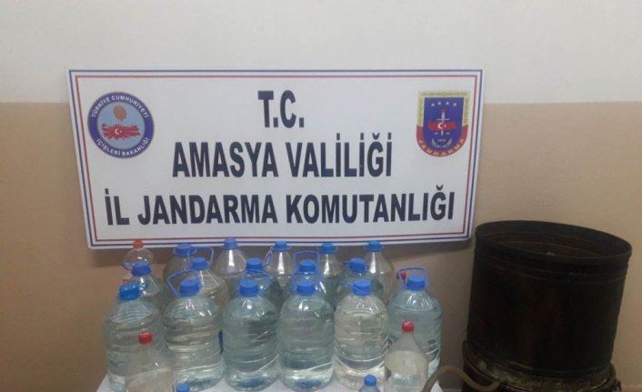 Amasya'da sahte içki operasyonu