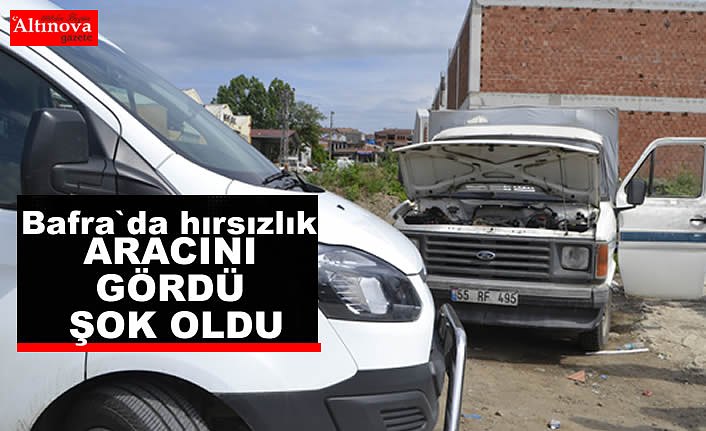 Bafra`da ilginç hırsızlık