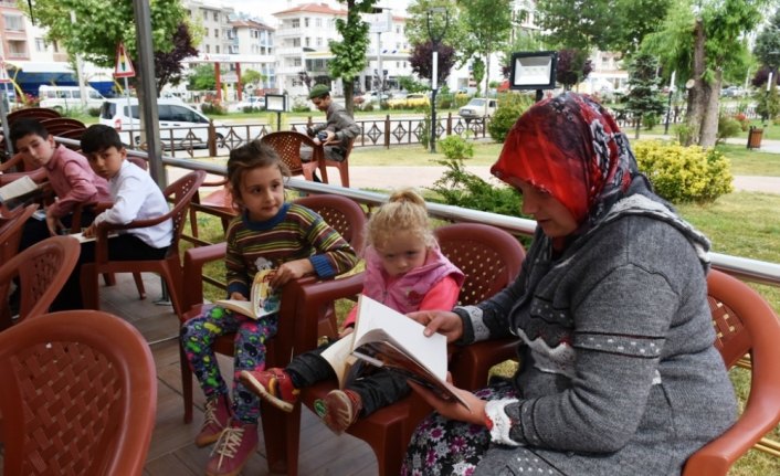 Boyabat'ta kitap okuma etkinliği