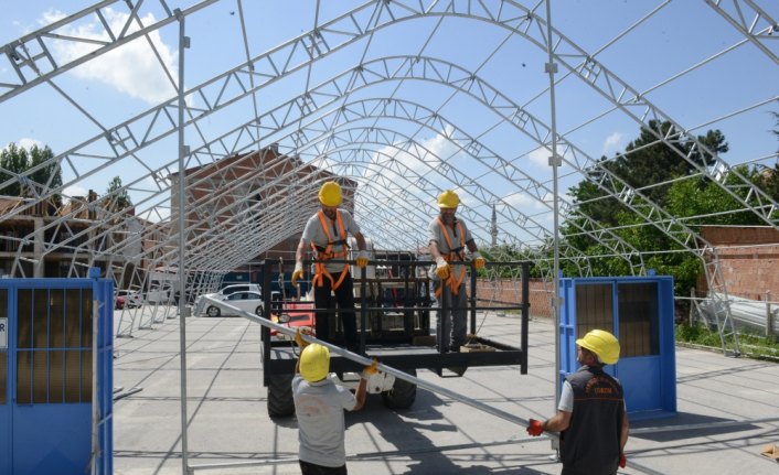 Çorum'da Ramazan çadırı kuruluyor