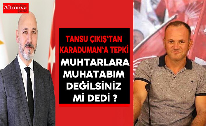 Hakan Karaduman`a sert tepki