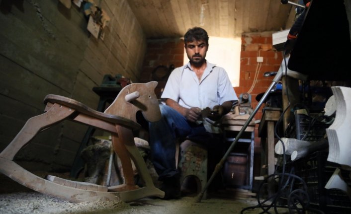 Hayata ekolojik ahşap oyuncaklarla tutundu