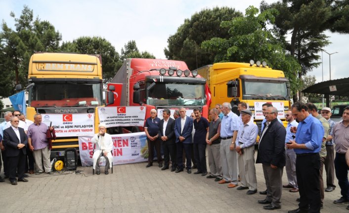 Ordu esnafından Suriyelilere yardım