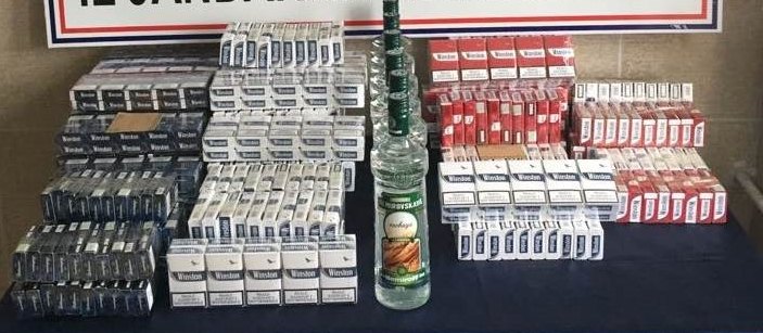 Ordu'da kaçak sigara ve sahte içki operasyonu