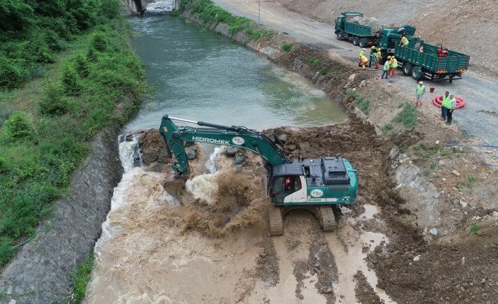 Trabzon'da taşkın tatbikatı gerçekleştirildi