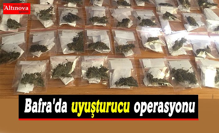 Bafra'da uyuşturucu operasyonu