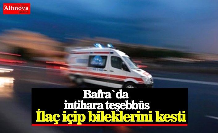 Bafra`da intihara teşebbüs