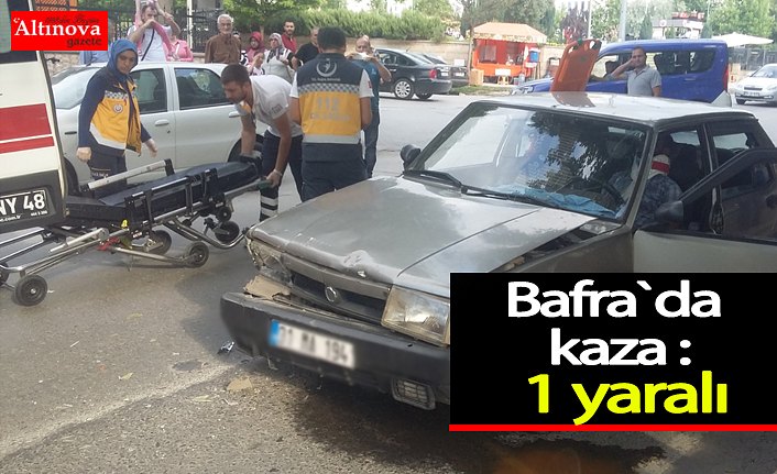 Bafra`da kaza : 1 yaralı