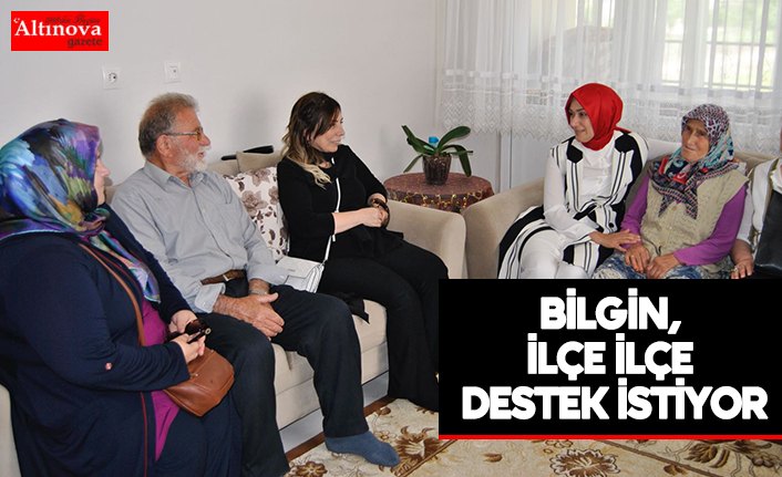 Bilgin, ilçe ilçe destek istiyor