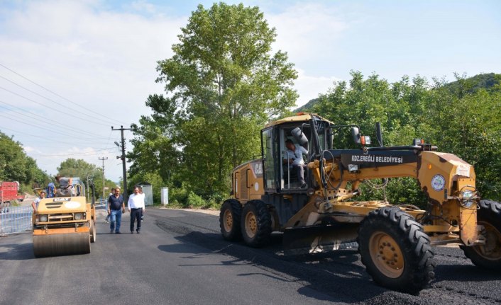 Ereğli Belediyesinin asfalt çalışması