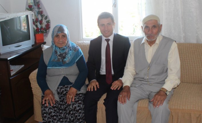 Kaymakam Vekili Onay'dan şehit ailesine ziyaret
