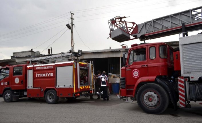 Merzifon’da yangın