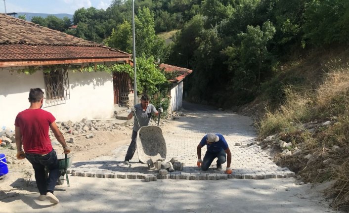 Safranbolu'da üstyapı çalışmaları