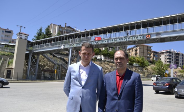 Şehit Aybüke öğretmenin ismi üst geçide verildi