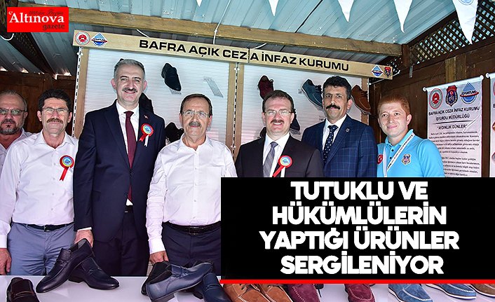 Tutuklu ve hükümlülerin yaptığı ürünler sergileniyor