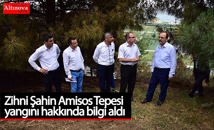Zihni Şahin Amisos Tepesi yangını hakkında bilgi aldı