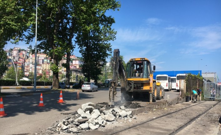 Zonguldak'ta yol genişletme çalışmaları
