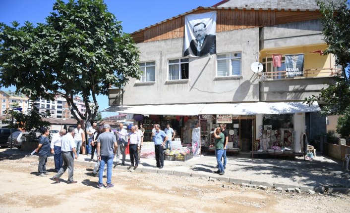 Altınordu'da sıcak asfalt çalışması