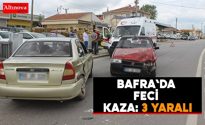Bafra`da kaza : 3 yaralı