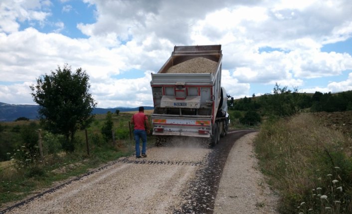 Karabük'te asfalt çalışması