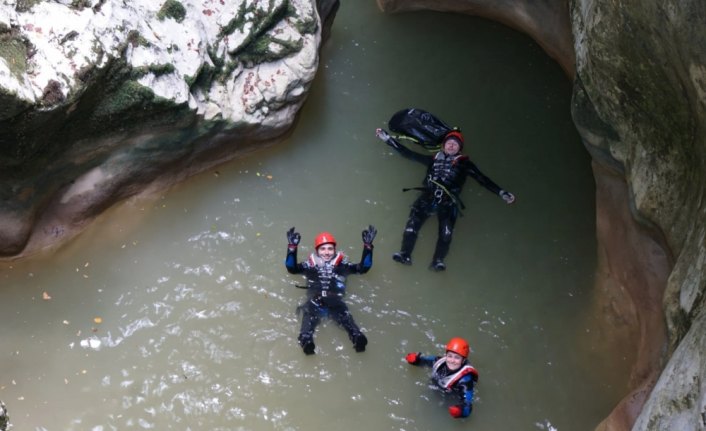 Kastamonu'da şehitler anısına kanyonda yürüyüş