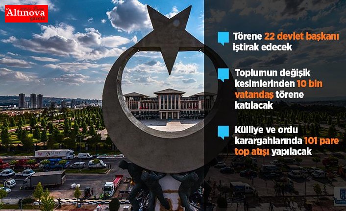 Külliye'deki tören dünyanın öne çıkanları arasında yer alacak