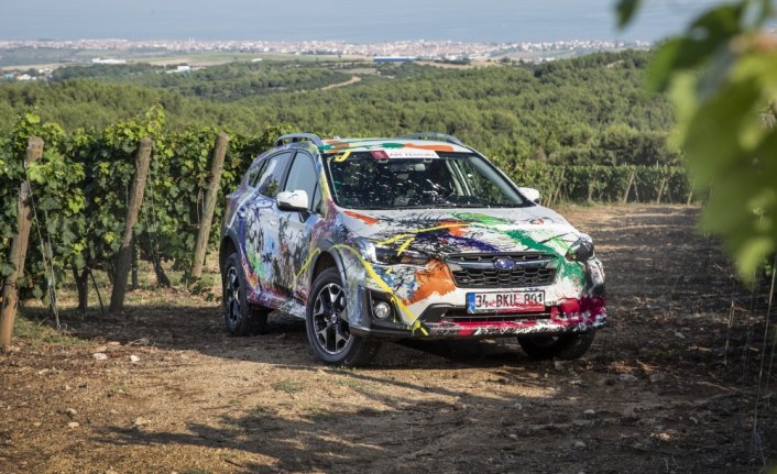 Subaru XV sanat eserine dönüştürüldü