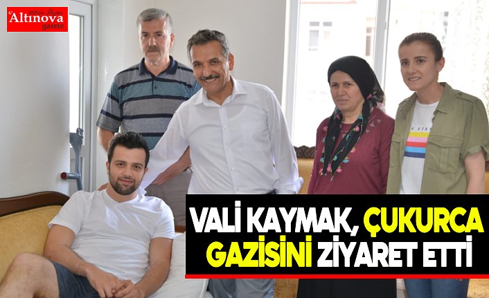 Vali Kaymak, Çukurca gazisini ziyaret etti