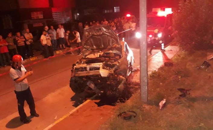 Zonguldak'ta otomobil devrildi: 1 yaralı