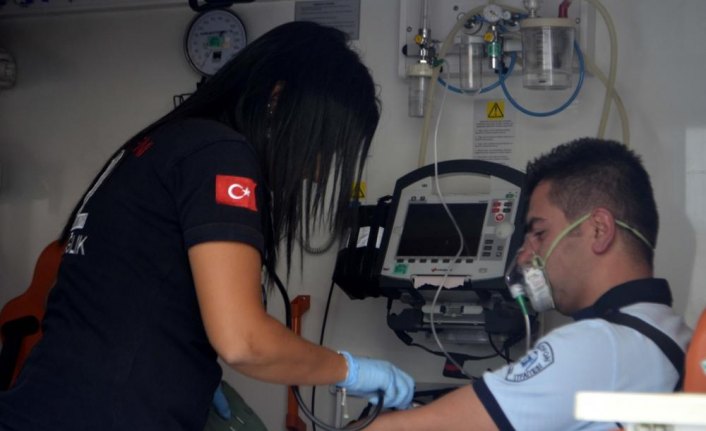 Amasya'da apartman dairesinde yangın