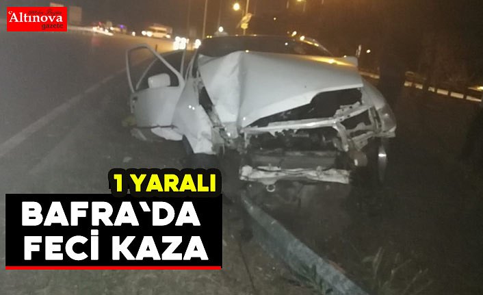 Bafra`da kaza : 1 yaralı