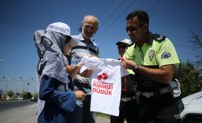 Çocuklardan hatalı sürücülere 