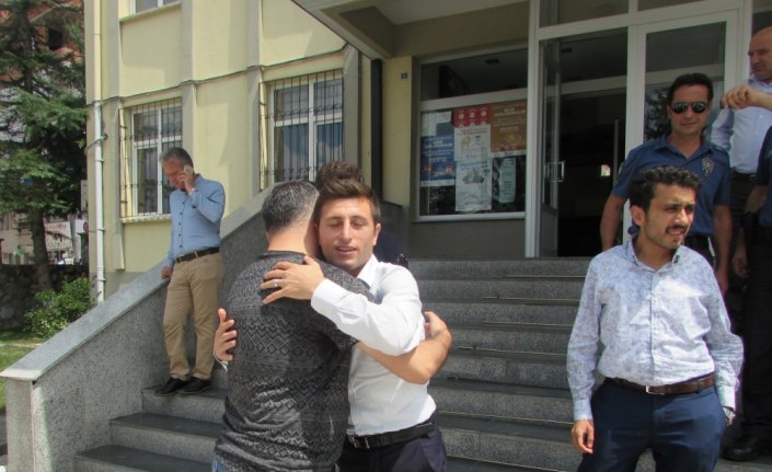 Kaymakam Onay'a veda ziyareti