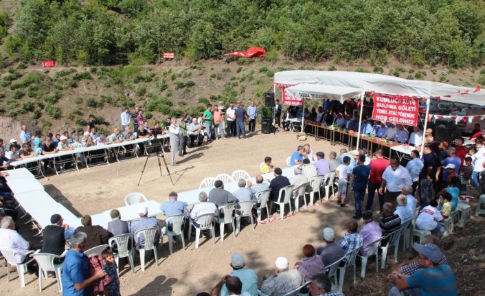 Kumluca Köyü Sulama Göleti'nin temeli atıldı