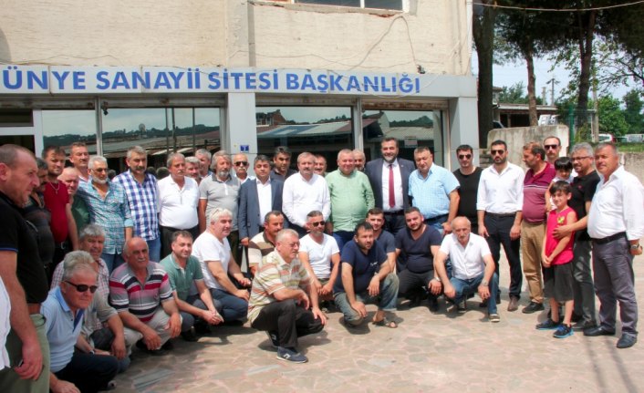 Milletvekili Enginyurt Ünye'yi ziyaret etti