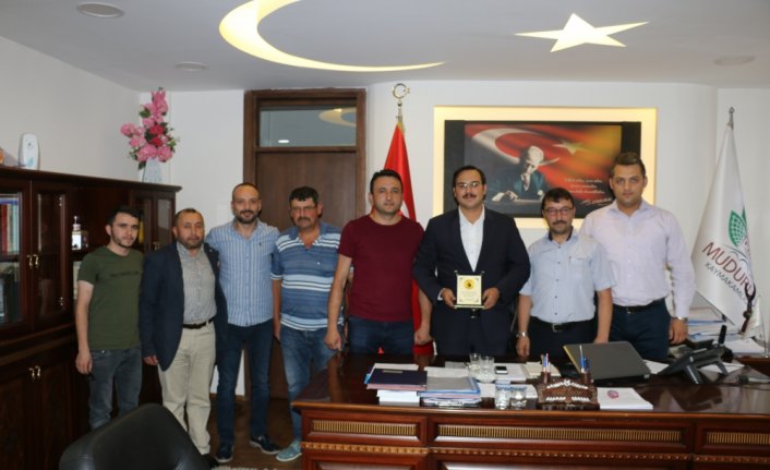 Mudurnu Kaymakamı'na teşekkür ziyareti