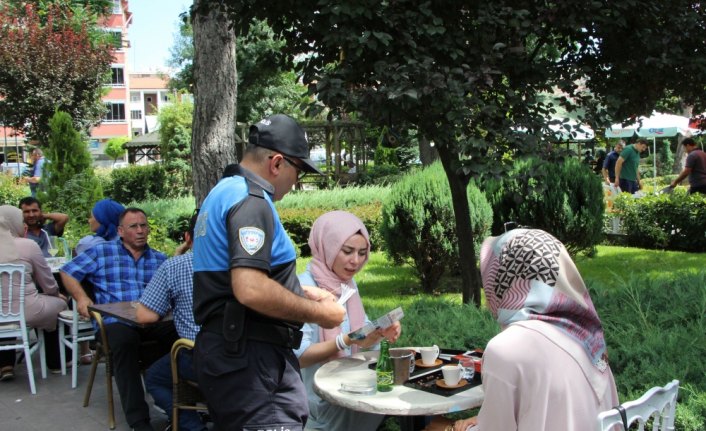 Polisten boğulma vakalarına karşı broşürlü uyarı