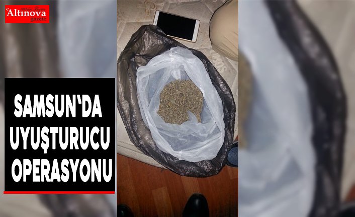 Samsun'da uyuşturucu operasyonu