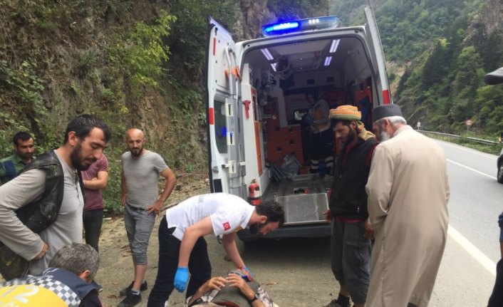 Trabzon'da trafik kazası: 1 yaralı