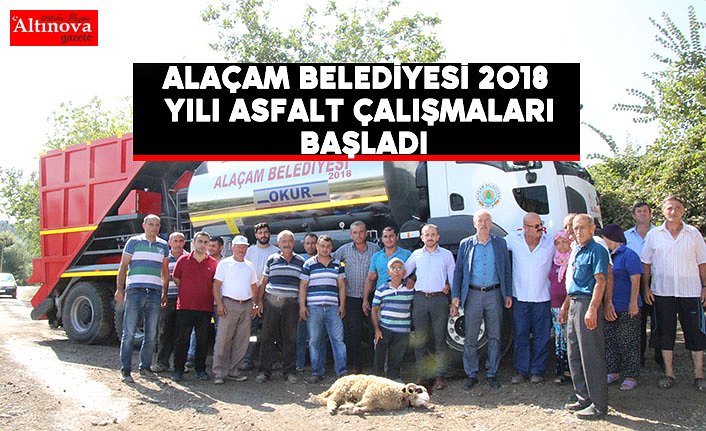 Alaçam Belediyesi 2018  Yılı Asfalt Çalışmaları Başladı