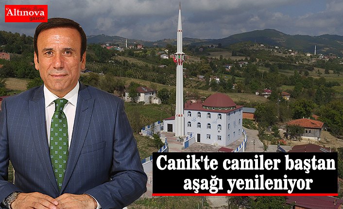 Canik'te camiler baştan aşağı yenileniyor