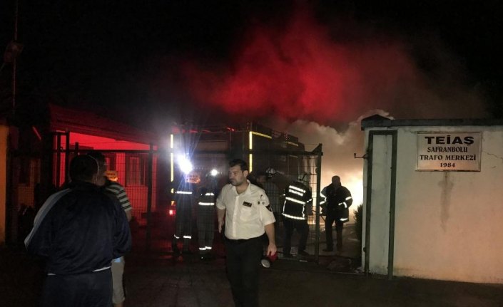 Karabük'te trafo merkezinde yangın