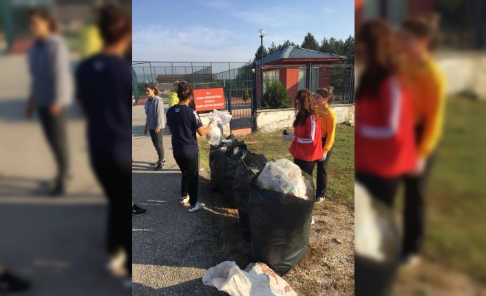 Milli boksörlerden çevre duyarlılığı